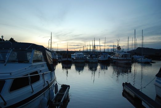 Midnatt i børsa båtklubb, Sør-trøndelag.