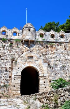 Travel photography: medieval fortress in Crete, Greece