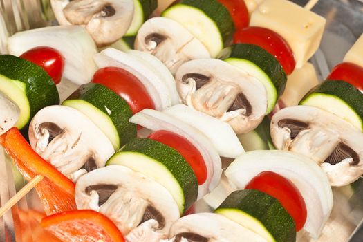 Veggie Kabobs with Herb and Garlic Marinade