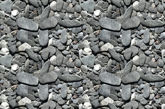 a 4-up image of pebbles that tile horizontally and vertically