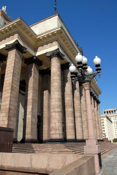 building Moscow state university Lomonosov in Russia