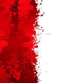 Blood splat border with red ink effect and room to add your own text