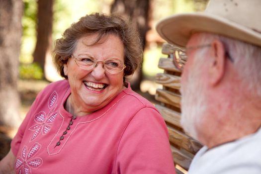 Loving Senior Couple Enjoying the Outdoors Together.