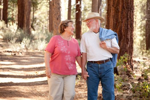 Loving Senior Couple Enjoying the Outdoors Together.