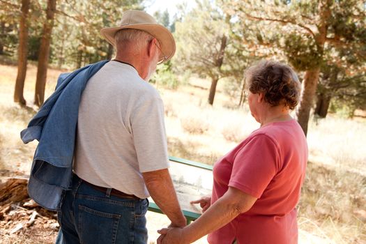 Loving Senior Couple Enjoying the Outdoors Together.