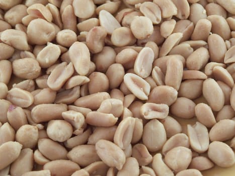 Close up of the salted peanuts. Background.