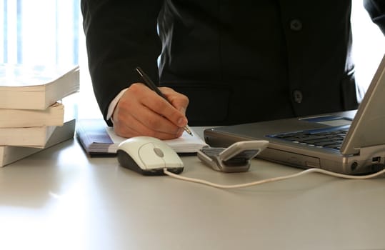 businessman with laptop