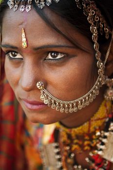Portrait of a Rajasthan woman