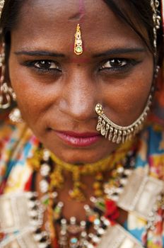 Portrait of a India Rajasthani woman