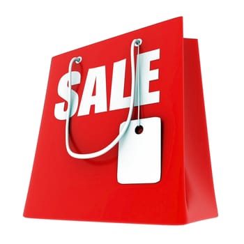 3D image of the text of a big sale