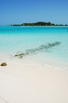 beautiful photo of a maldivian island with a great waterview