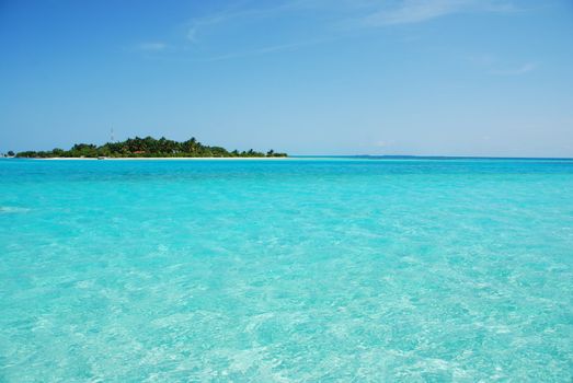 beautiful photo of a maldivian island with a great waterview