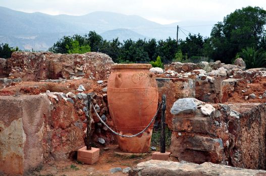 Travel photography: Ancient ruins: Archaeological site of Malia. Crete. Greece.