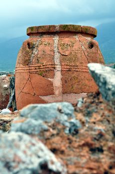 Travel photography: Ancient ruins: Archaeological site of Malia. Crete. Greece.