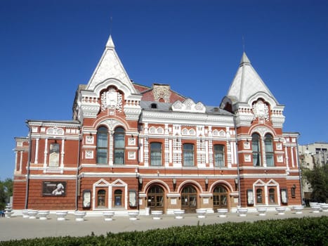 Landscape with drama theatre in Samara