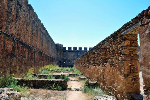 Travel photography: Frangocastello: venetian castle on the south coast of Crete