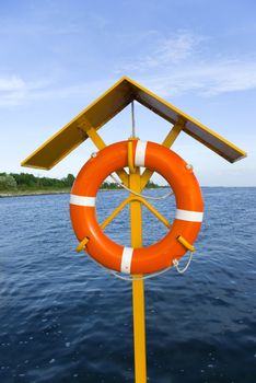 lifeguard gear on duty over sea