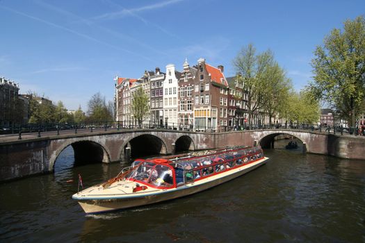 Touringboat in Amsterdam