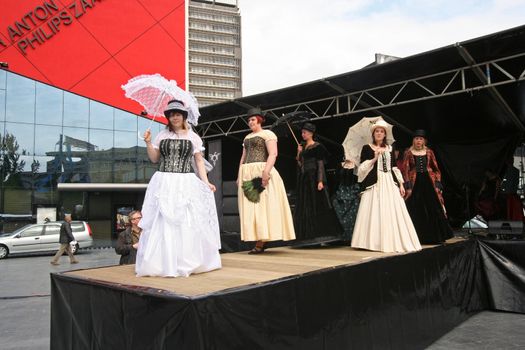Fashion show at the Kelt, Gothic and Fantasy Festival in The Hague, Holland