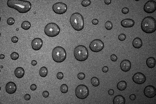 drops of pure water photographed while driving