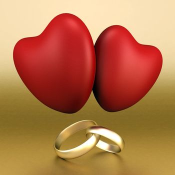 beautiful image, gold wedding rings