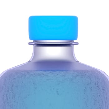 bottle of water on a white background