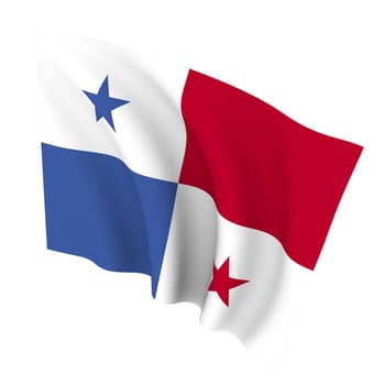 Beautiful flag on a white background