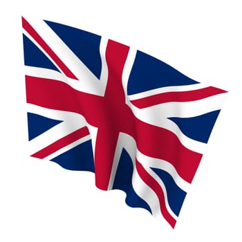 Beautiful flag on a white background