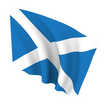 Beautiful flag on a white background