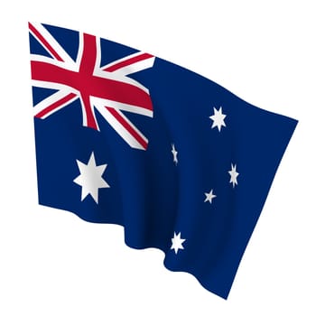 Beautiful flag on a white background