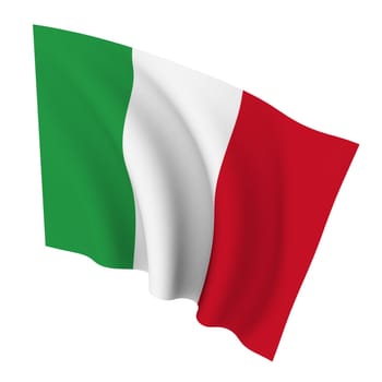 Beautiful flag on a white background