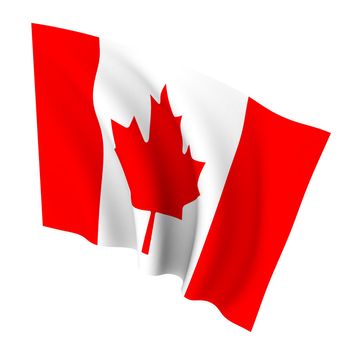 Beautiful flag on a white background