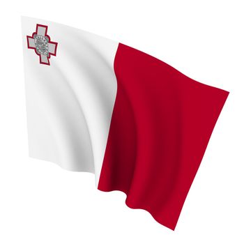 Beautiful flag on a white background