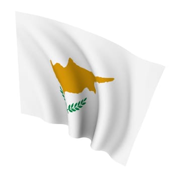 Beautiful flag on a white background