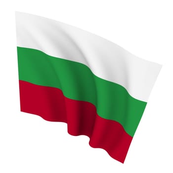Beautiful flag on a white background
