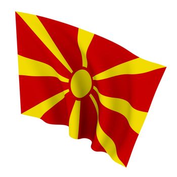 Beautiful flag on a white background