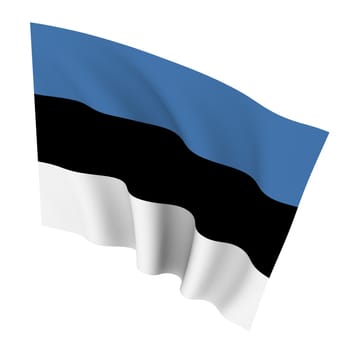 Beautiful flag on a white background