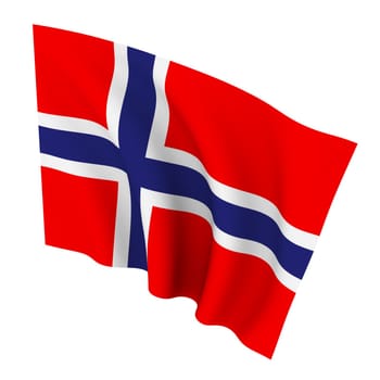 Beautiful flag on a white background