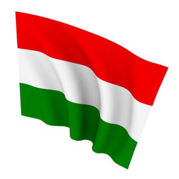Beautiful flag on a white background