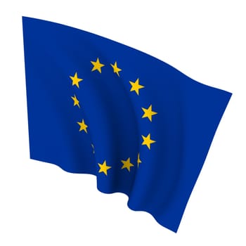 Beautiful flag on a white background