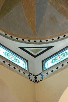 masjid wall that build with arabic decorative style