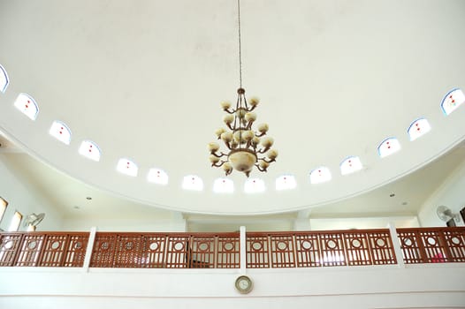 hanging masjid lamp with beautifull chandler and arabic design