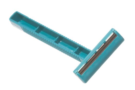 Isolated image of a disposable razor.
