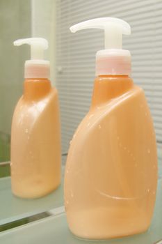 orange bottle for hygiene
