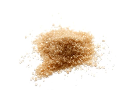 Cane sugar isolated on a white background