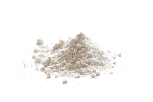 Vanilla sugar heap isolated on white