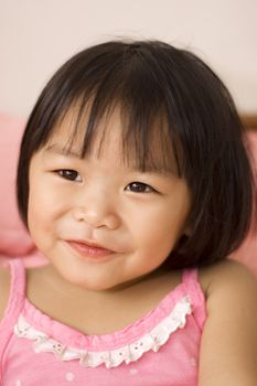 Portrait of a little Asian girl

