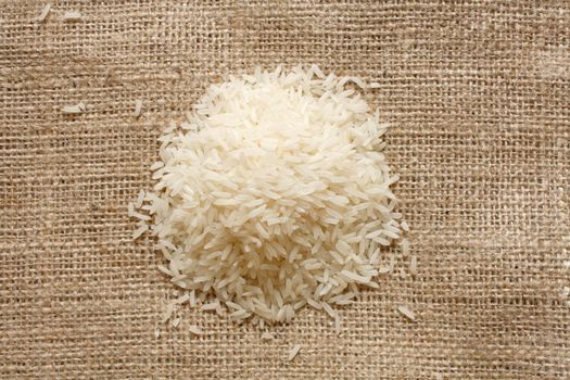 Jasmine rice on a extile surface