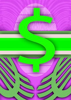 abstract creative symbolic image of the proper use of money