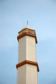 masjid tower that build with arabic decorative style